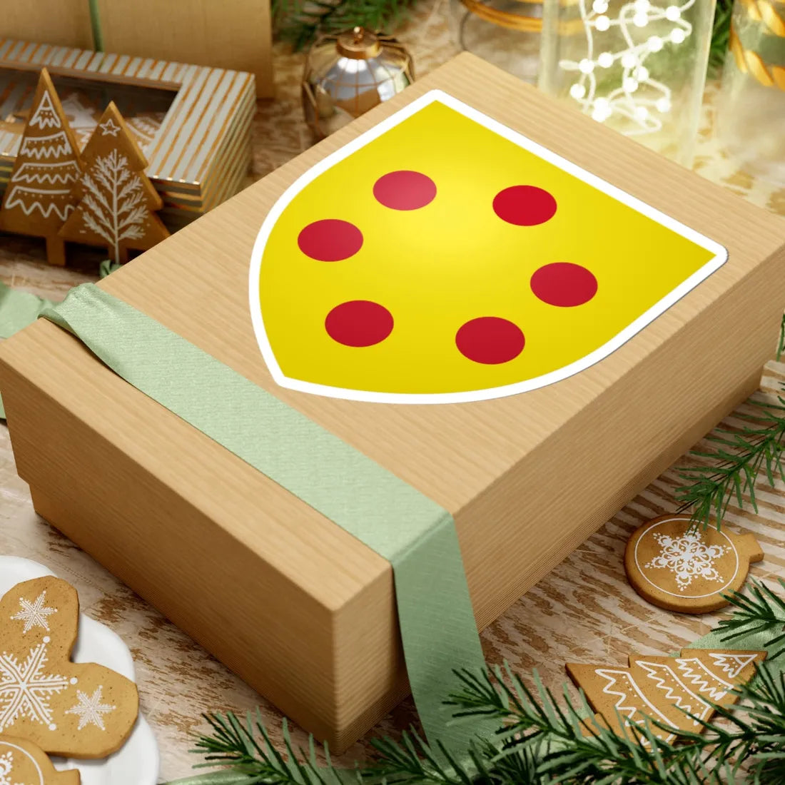 Coat of Arms of Medici unaugmented (Italy) (Coat of Arms) STICKER Vinyl Kiss-Cut Decal - The Sticker Space