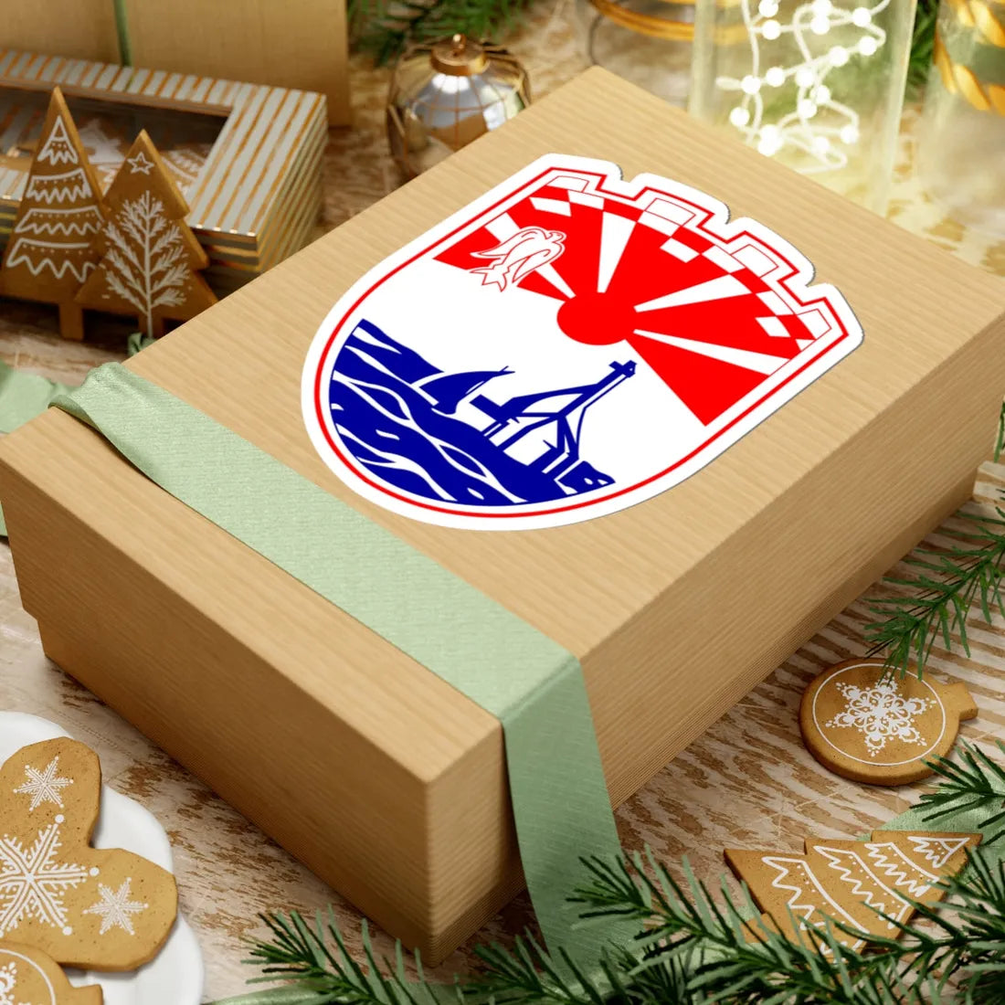 Coat of Arms of Neum (Bosnia and Herzegovina) (Coat of Arms) STICKER Vinyl Kiss-Cut Decal - The Sticker Space