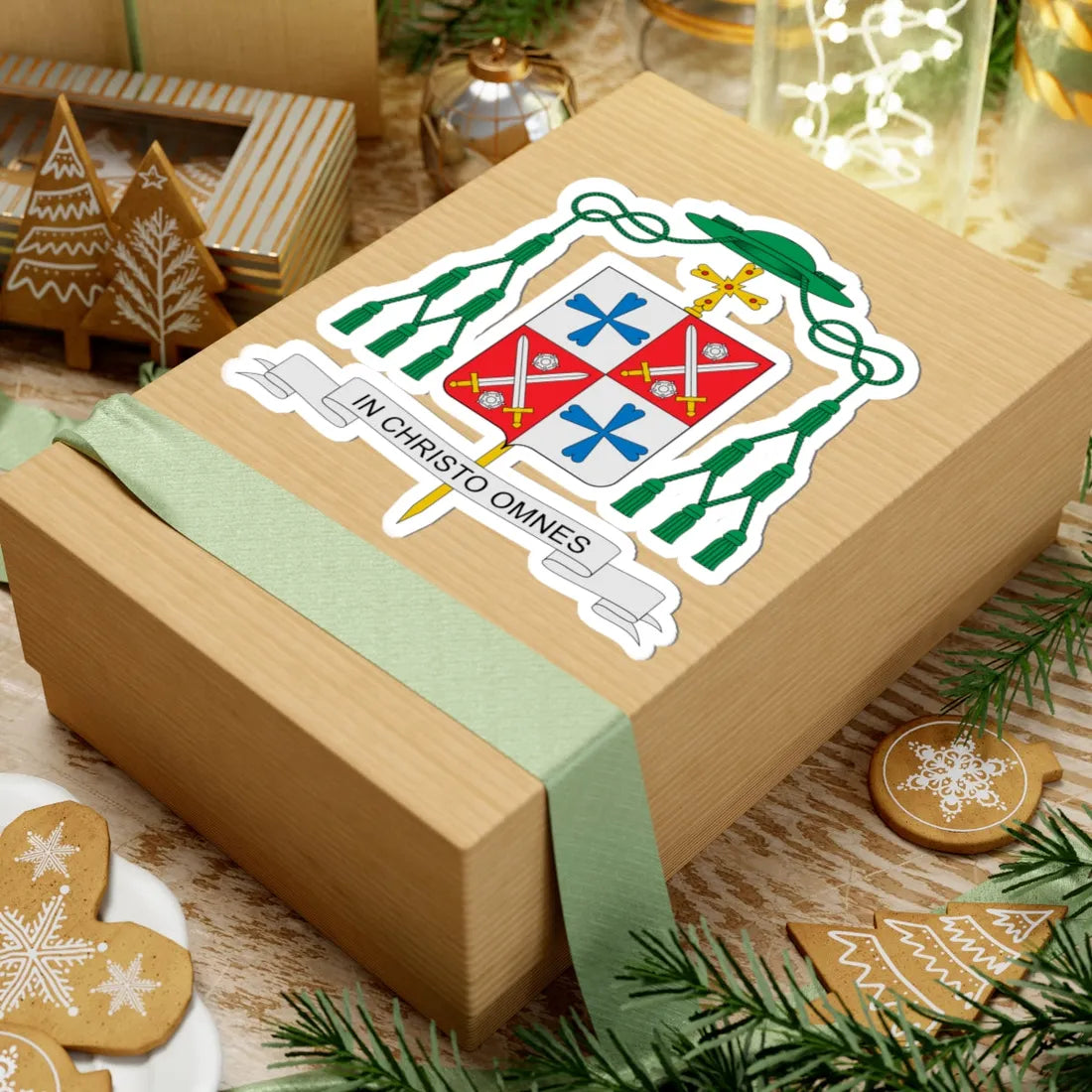 Coat of arms of Paul Verschuren (Finland) (Coat of Arms) STICKER Vinyl Kiss-Cut Decal - The Sticker Space