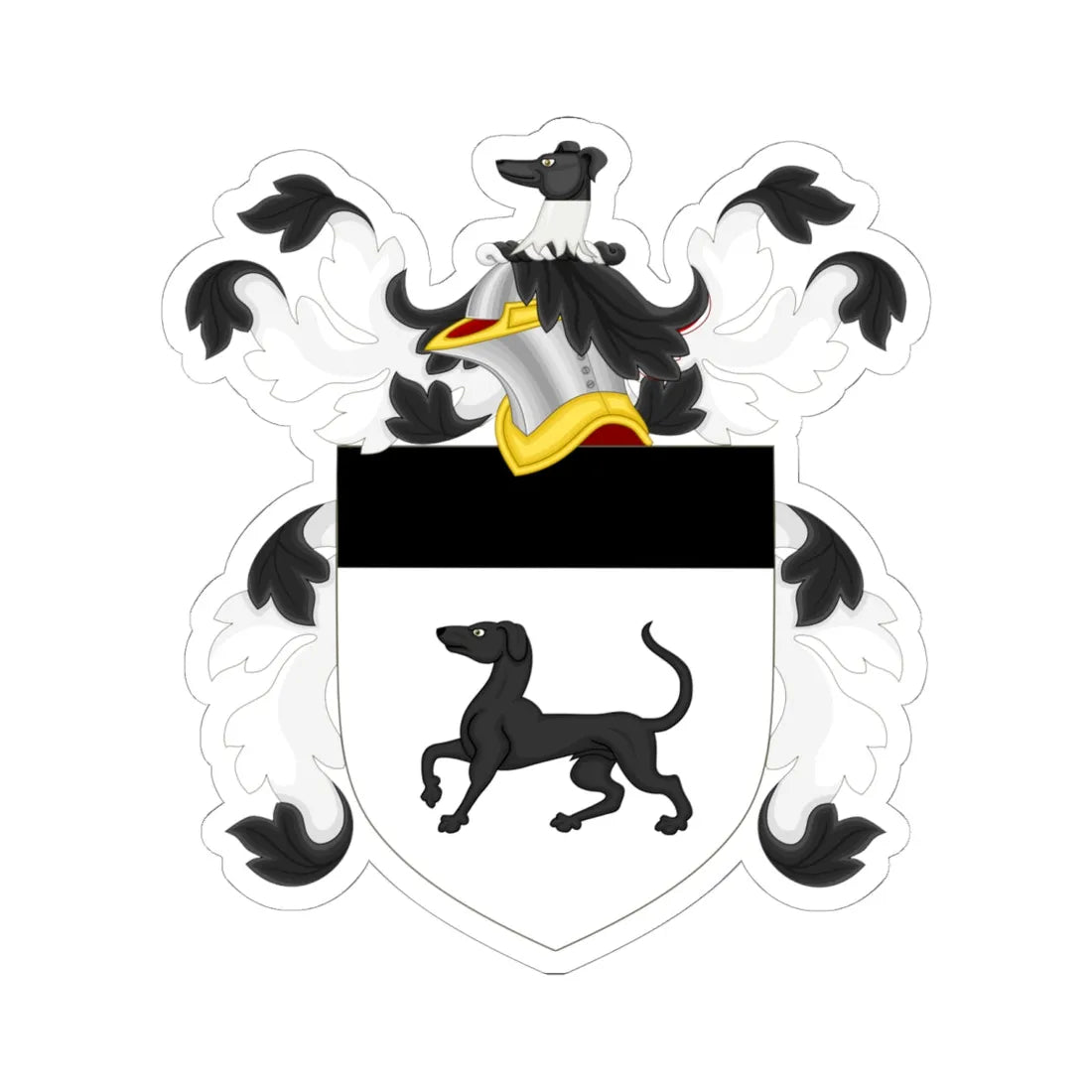 Coat of Arms of Samuel Carpenter (United States) (Coat of Arms) STICKER Vinyl Kiss-Cut Decal - The Sticker Space