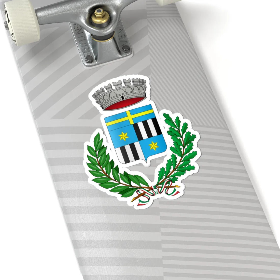 Coat of arms of San Bonifacio municipality (Italy) (Coat of Arms) STICKER Vinyl Kiss-Cut Decal - The Sticker Space