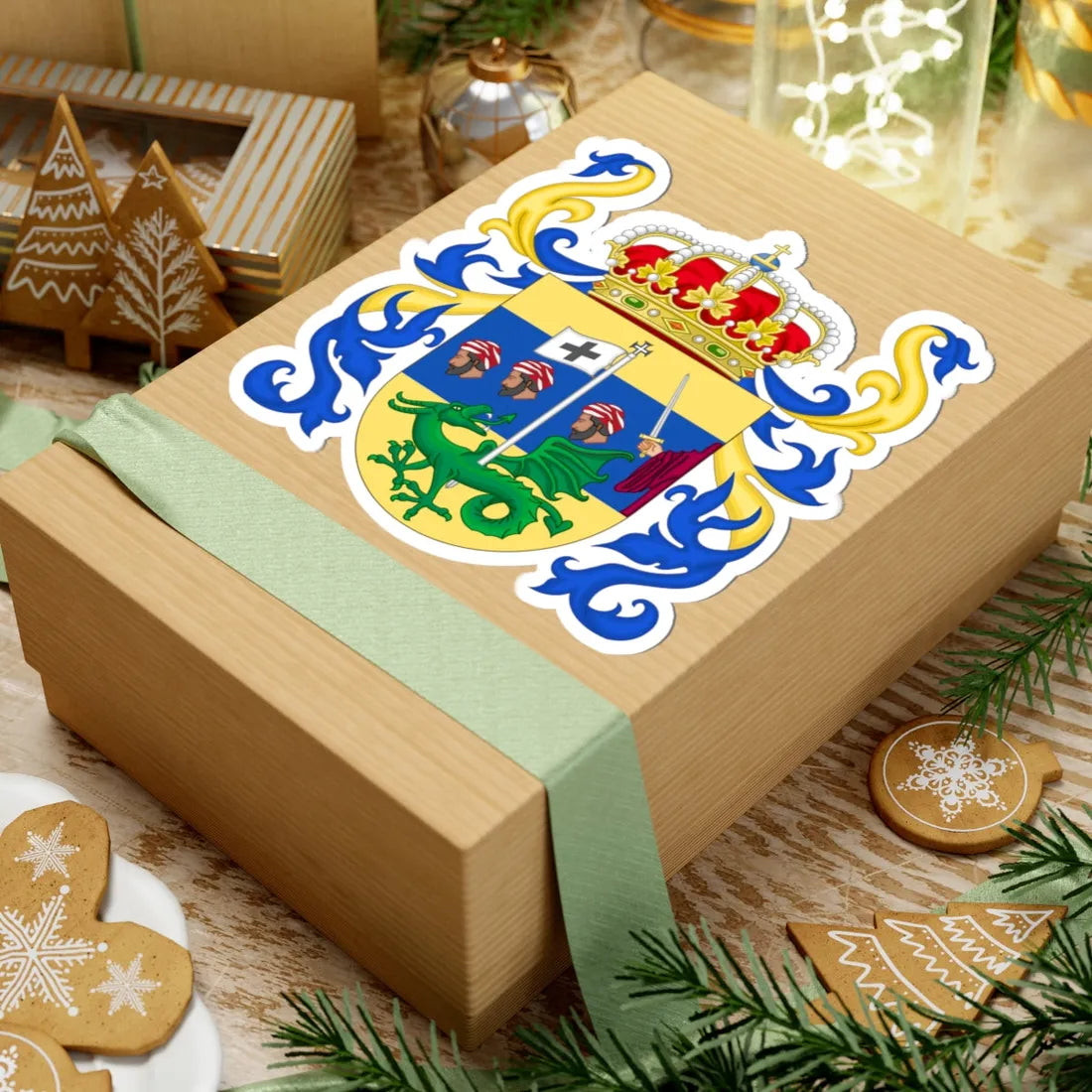 Coat of Arms of San Millán de la Cogolla (Spain) (Coat of Arms) STICKER Vinyl Kiss-Cut Decal - The Sticker Space