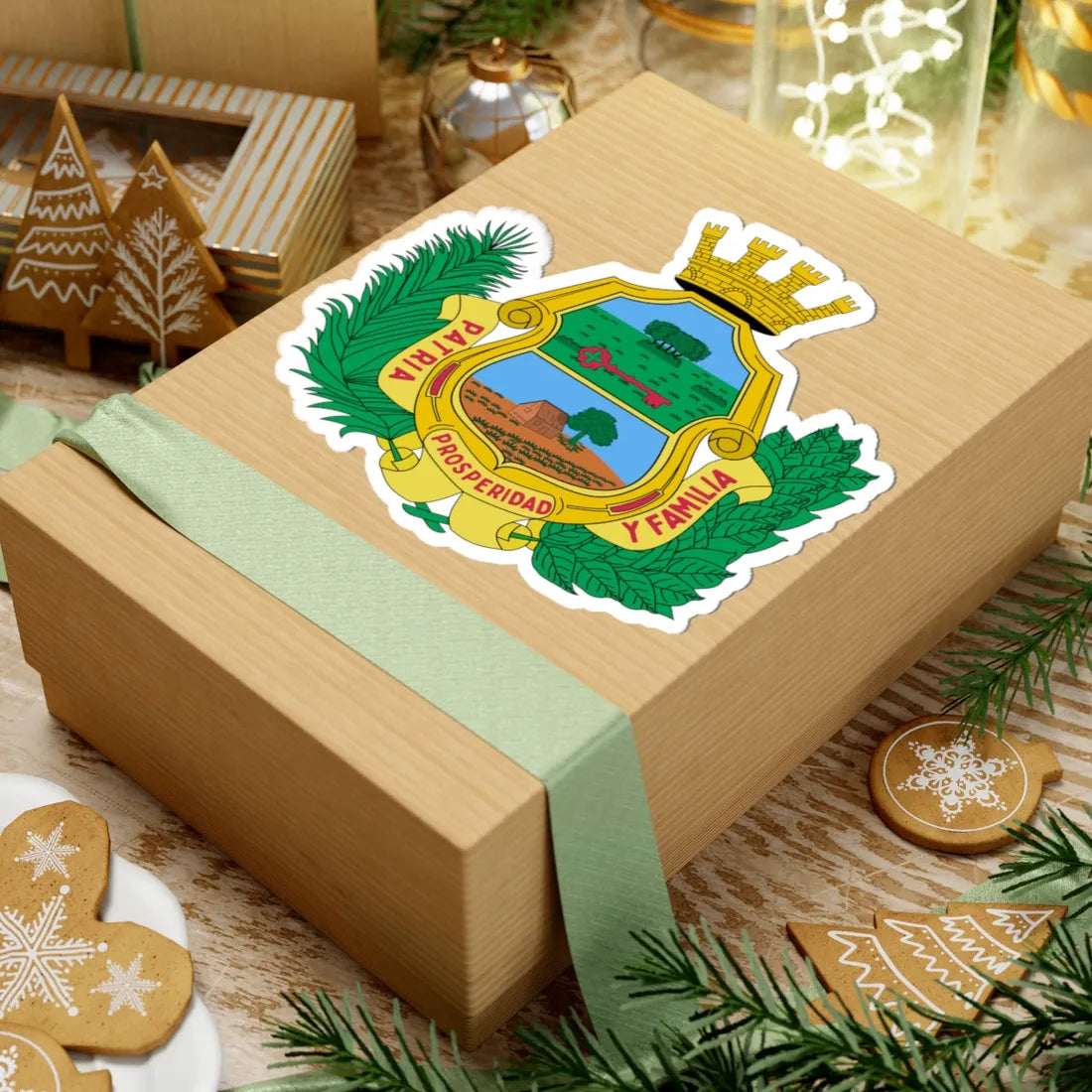 Coat of arms of Santa Clara (Cuba) (Coat of Arms) STICKER Vinyl Kiss-Cut Decal - The Sticker Space