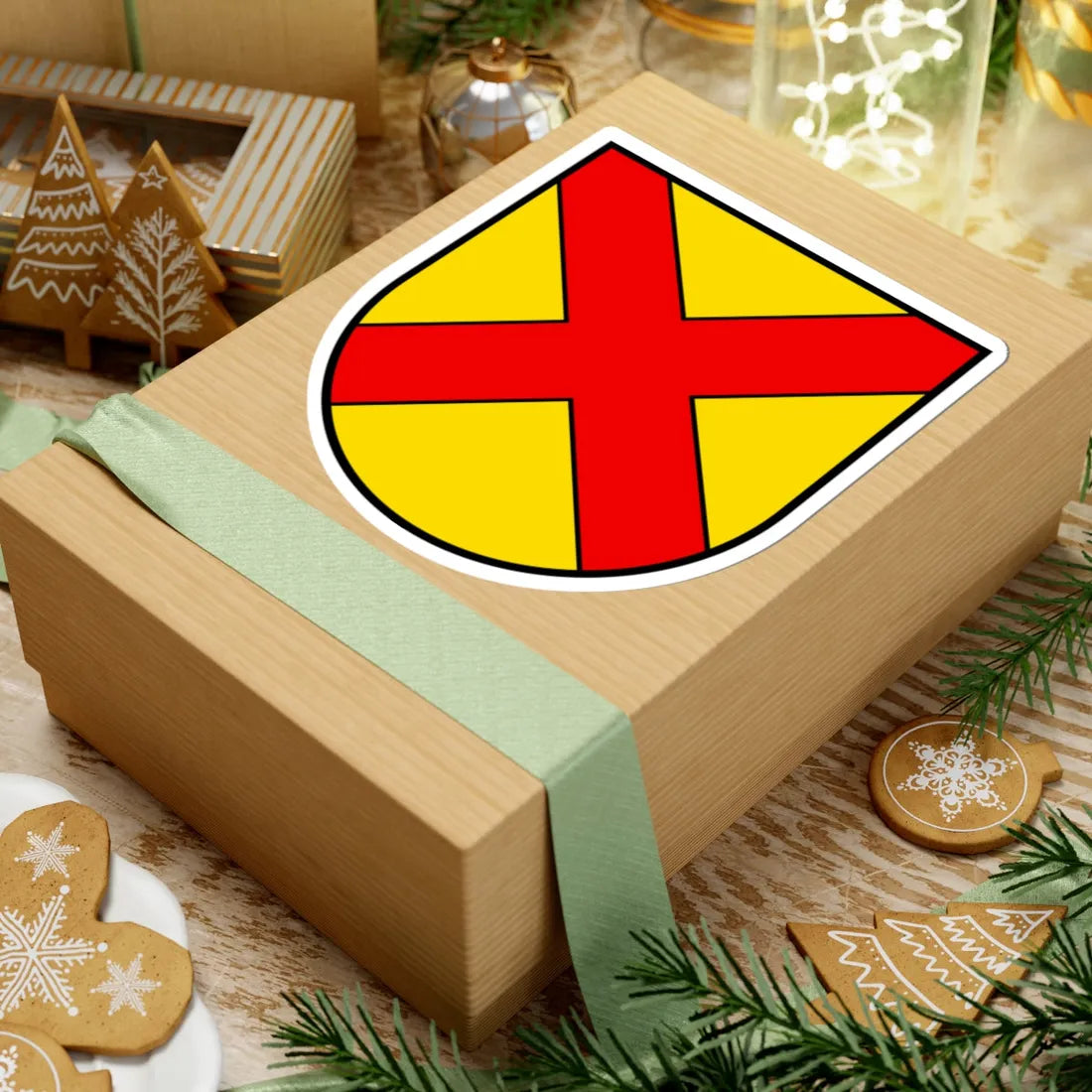 Coat of arms of Schoeftland (Switzerland) (Coat of Arms) STICKER Vinyl Kiss-Cut Decal - The Sticker Space