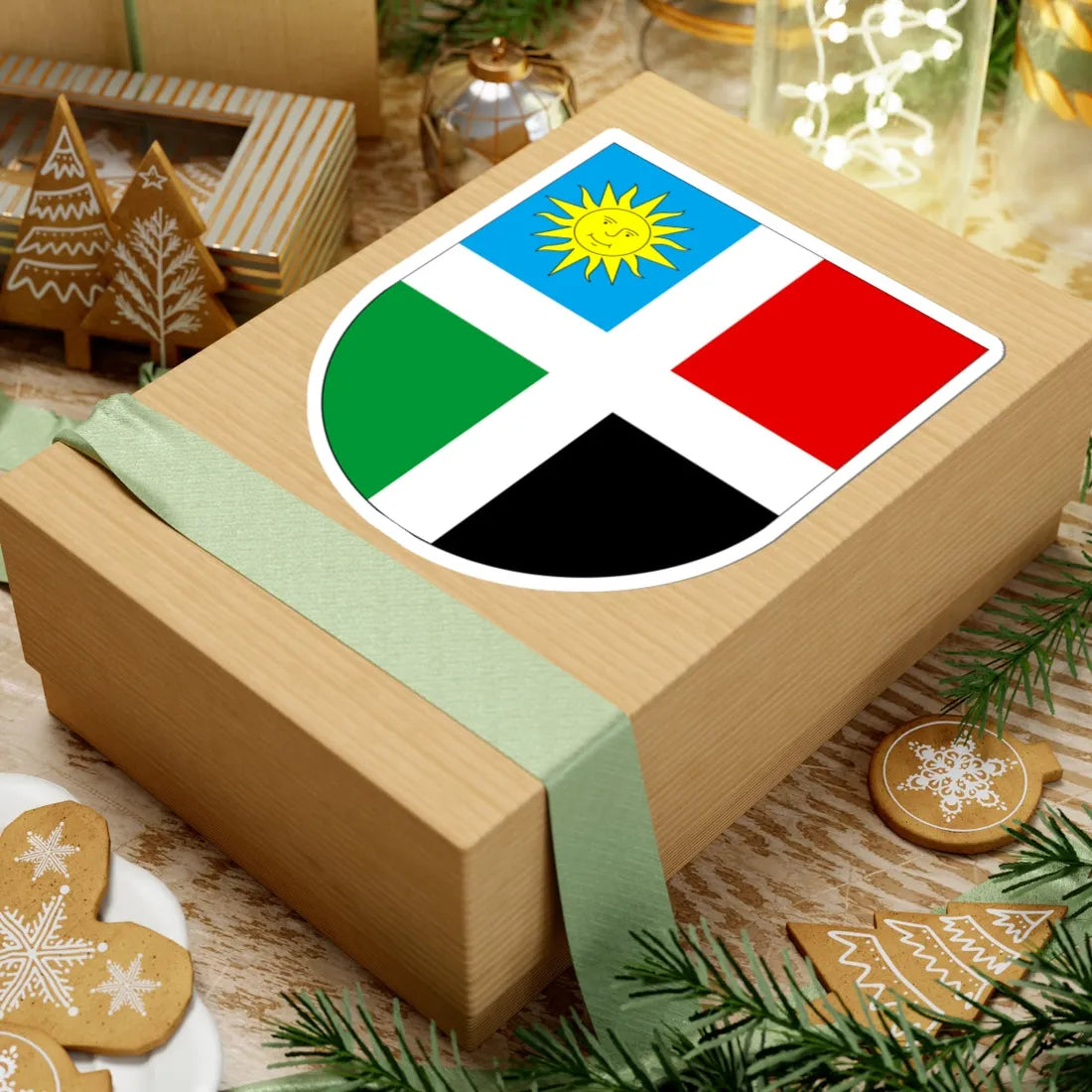 Coat of Arms of Shepetivka raion (Ukraine) (Coat of Arms) STICKER Vinyl Kiss-Cut Decal - The Sticker Space