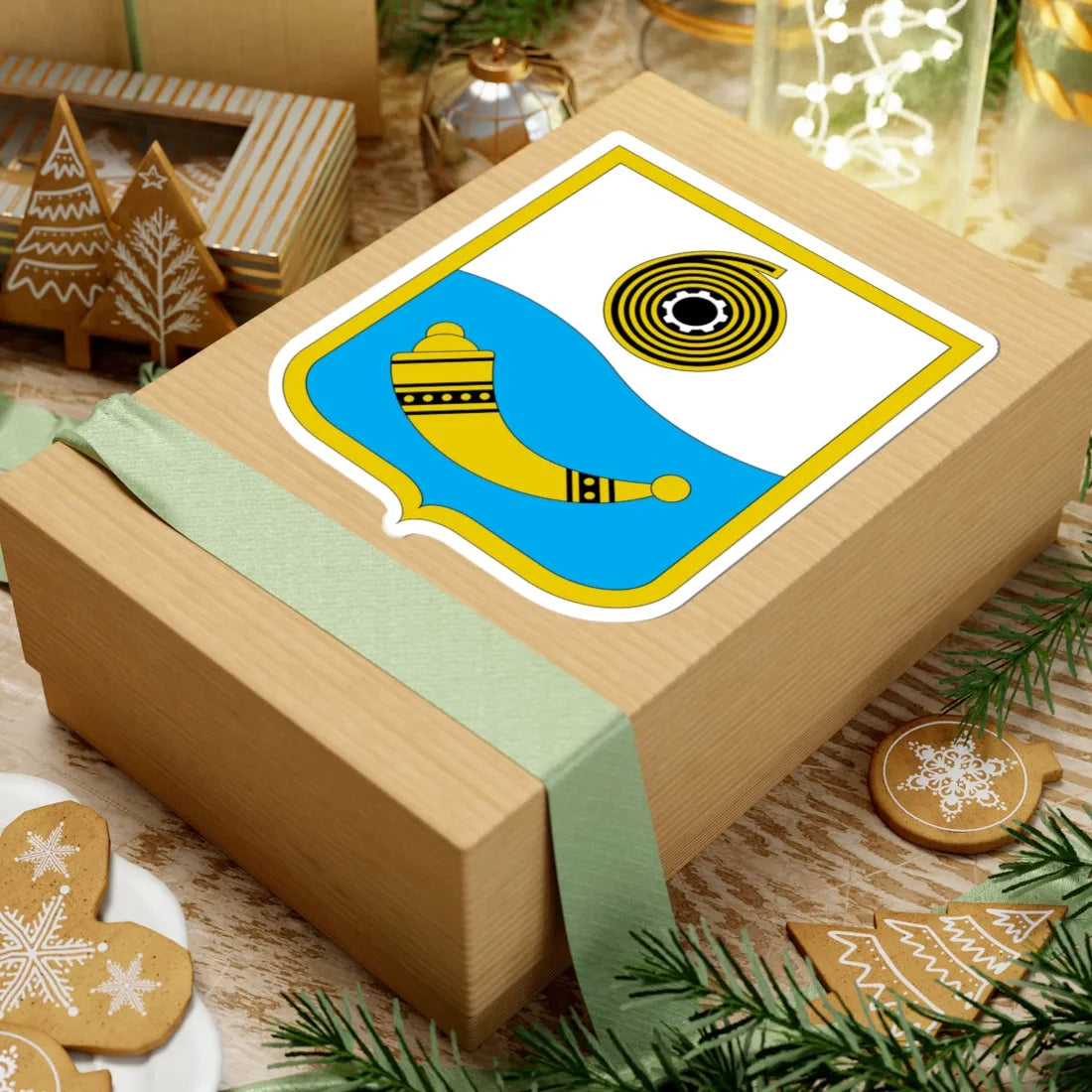 Coat of Arms of Shostka (Ukraine) (Coat of Arms) STICKER Vinyl Kiss-Cut Decal - The Sticker Space