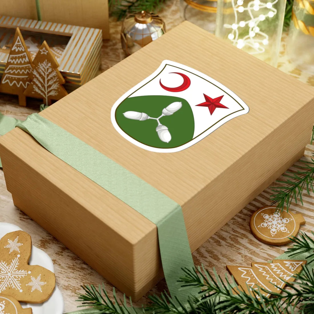 Coat of arms of Skanderborg County (Denmark) (Coat of Arms) STICKER Vinyl Kiss-Cut Decal - The Sticker Space