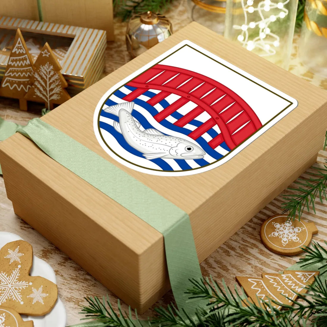 Coat of arms of Skive (Denmark) (Coat of Arms) STICKER Vinyl Kiss-Cut Decal - The Sticker Space