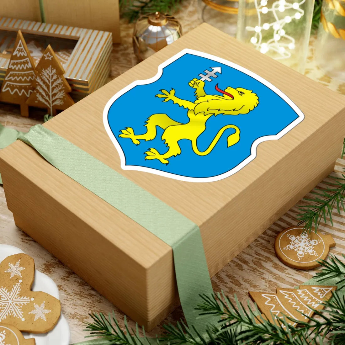 Coat of Arms of Slonim (Belarus) (Coat of Arms) STICKER Vinyl Kiss-Cut Decal - The Sticker Space