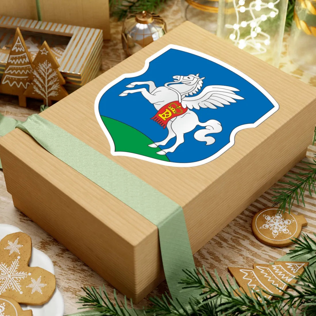 Coat of Arms of Slutsk Belarus (Belarus) (Coat of Arms) STICKER Vinyl Kiss-Cut Decal - The Sticker Space