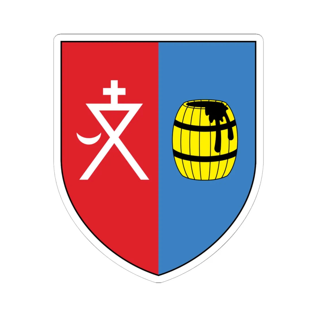 Coat of Arms of Smalavičy Belarus (Belarus) (Coat of Arms) STICKER Vinyl Kiss-Cut Decal - The Sticker Space