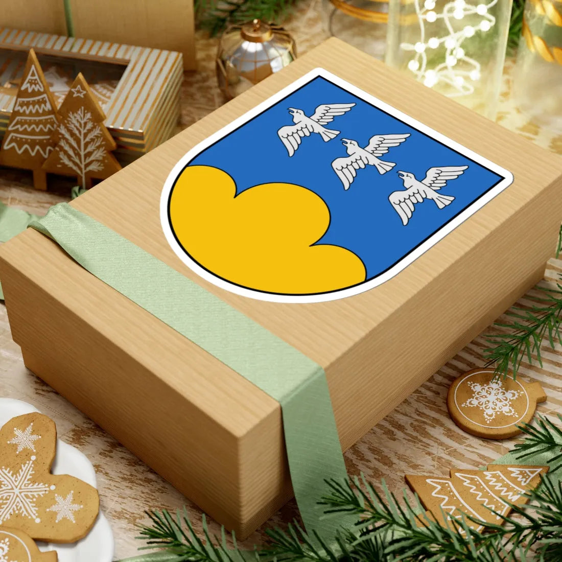 Coat of Arms of Smiltene (Latvia) (Coat of Arms) STICKER Vinyl Kiss-Cut Decal - The Sticker Space