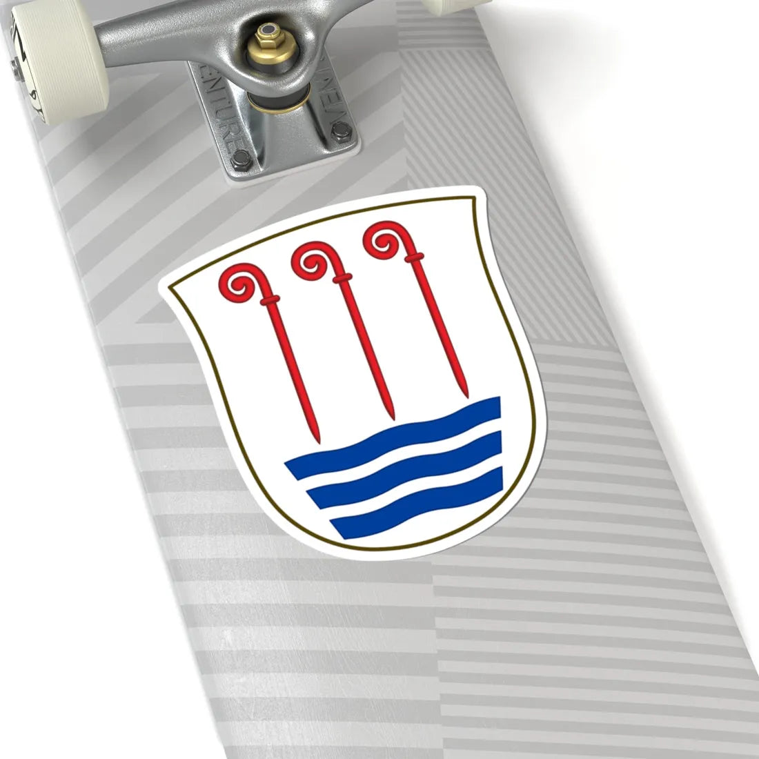 Coat of arms of Sorø County (Denmark) (Coat of Arms) STICKER Vinyl Kiss-Cut Decal - The Sticker Space