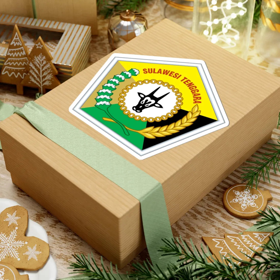 Coat of arms of Southeast Sulawesi (Indonesia) (Coat of Arms) STICKER Vinyl Kiss-Cut Decal - The Sticker Space