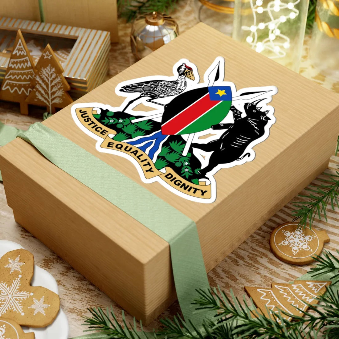 Coat of arms of Southern Sudan 2005 proposal (Sudan) (Coat of Arms) STICKER Vinyl Kiss-Cut Decal - The Sticker Space