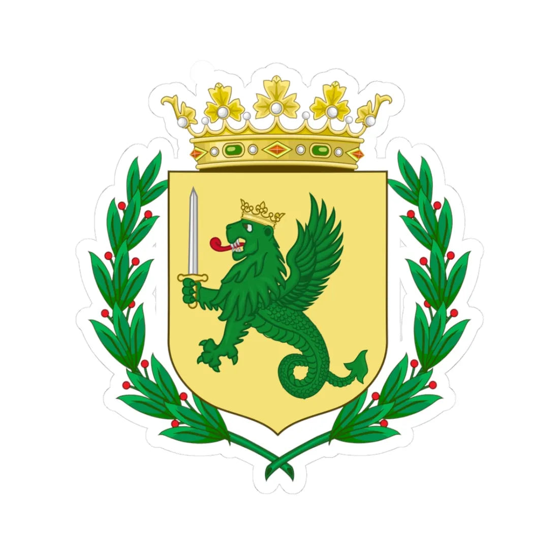 Coat of Arms of Spanish-ruled Philippines (Philippines) (Coat of Arms) STICKER Vinyl Kiss-Cut Decal - The Sticker Space