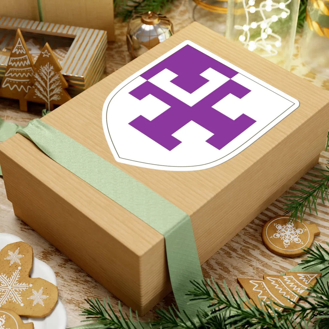 Coat Of Arms of St Cross College Oxford (England) (Coat of Arms) STICKER Vinyl Kiss-Cut Decal - The Sticker Space