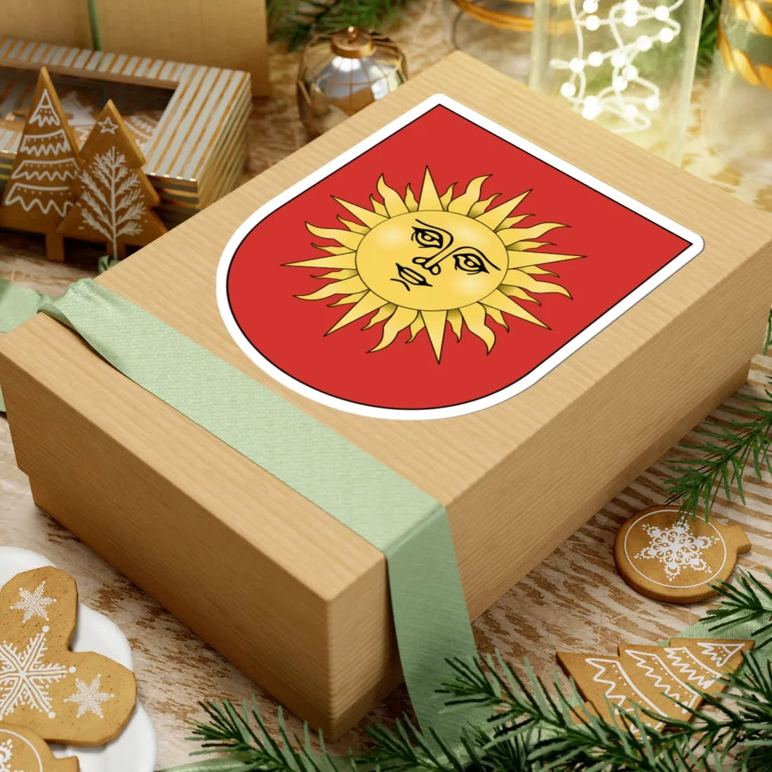 Coat of Arms of Svietlahorsk (Belarus) (Coat of Arms) STICKER Vinyl Kiss-Cut Decal - The Sticker Space