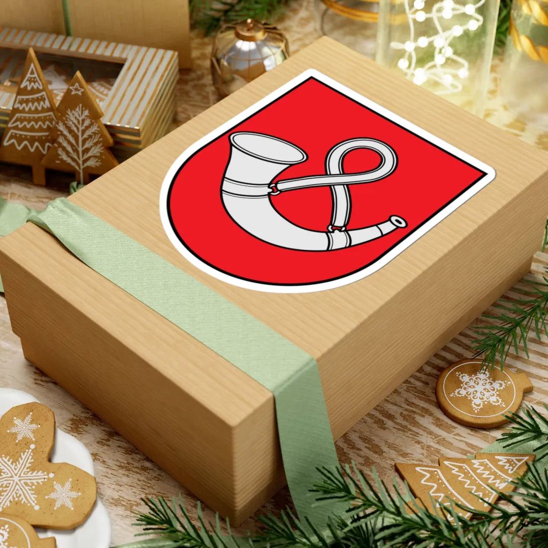 Coat of arms of Taurage Lithuania (Lithuania) (Coat of Arms) STICKER Vinyl Kiss-Cut Decal - The Sticker Space