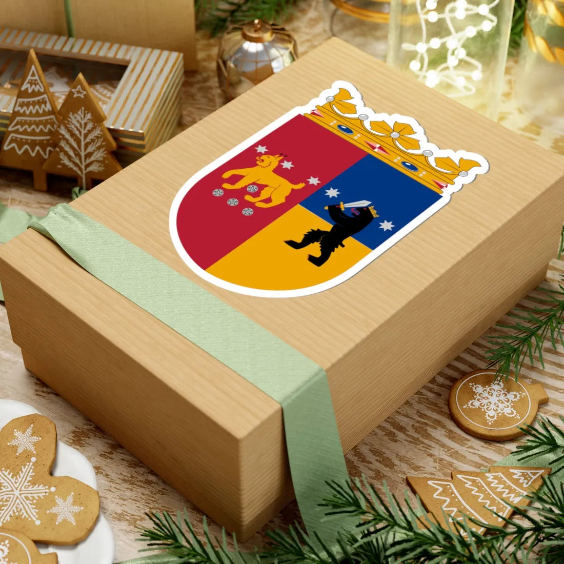 Coat of arms of Tavastia Province (Finland) (Coat of Arms) STICKER Vinyl Kiss-Cut Decal - The Sticker Space