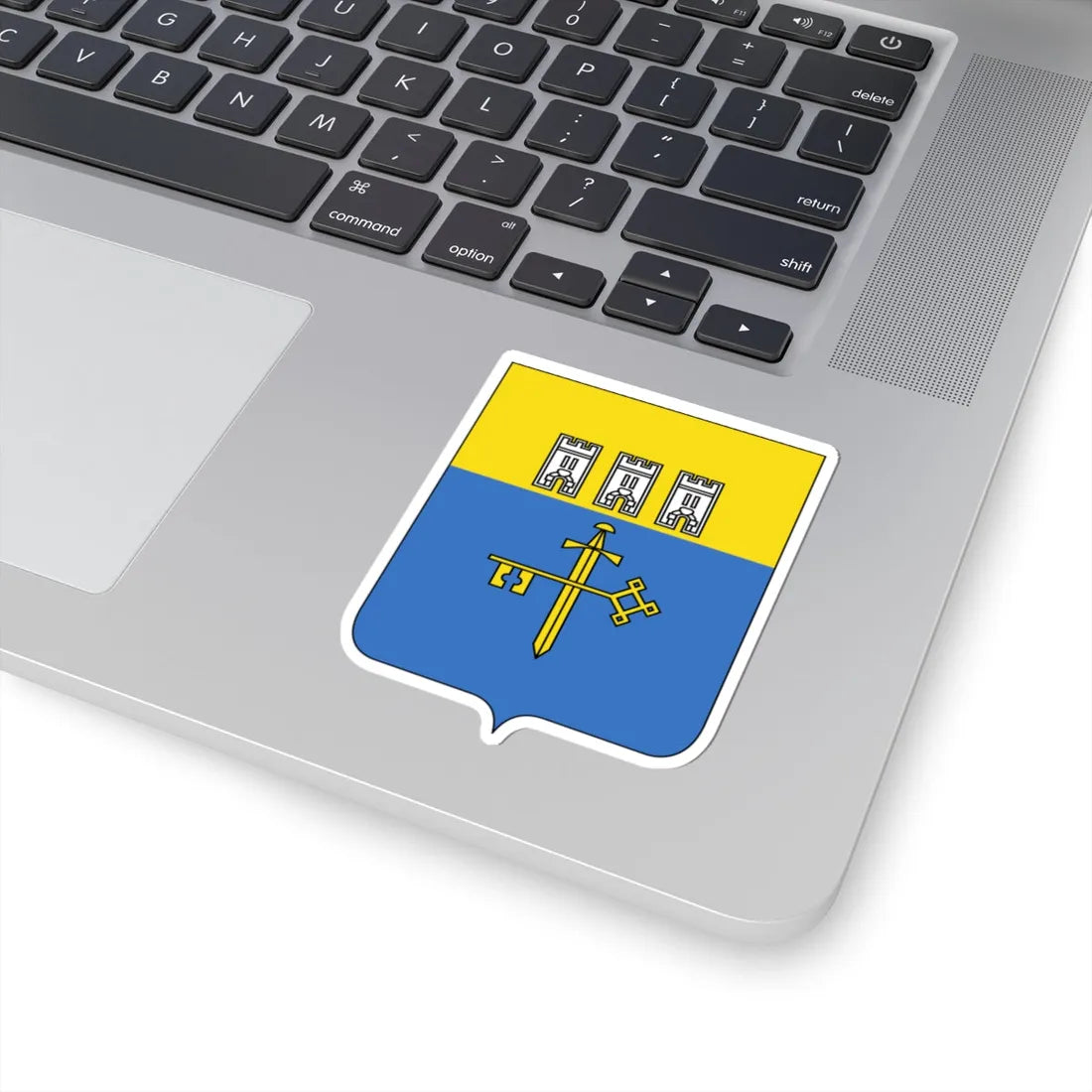 Coat of Arms of Ternopil Oblast 2001-2003 (Ukraine) (Coat of Arms) STICKER Vinyl Kiss-Cut Decal - The Sticker Space