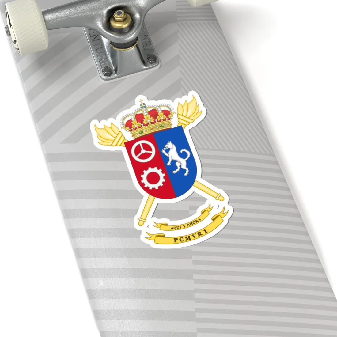 Coat of Arms of the 1st PCMVR (Spain) (Coat of Arms) STICKER Vinyl Kiss-Cut Decal - The Sticker Space