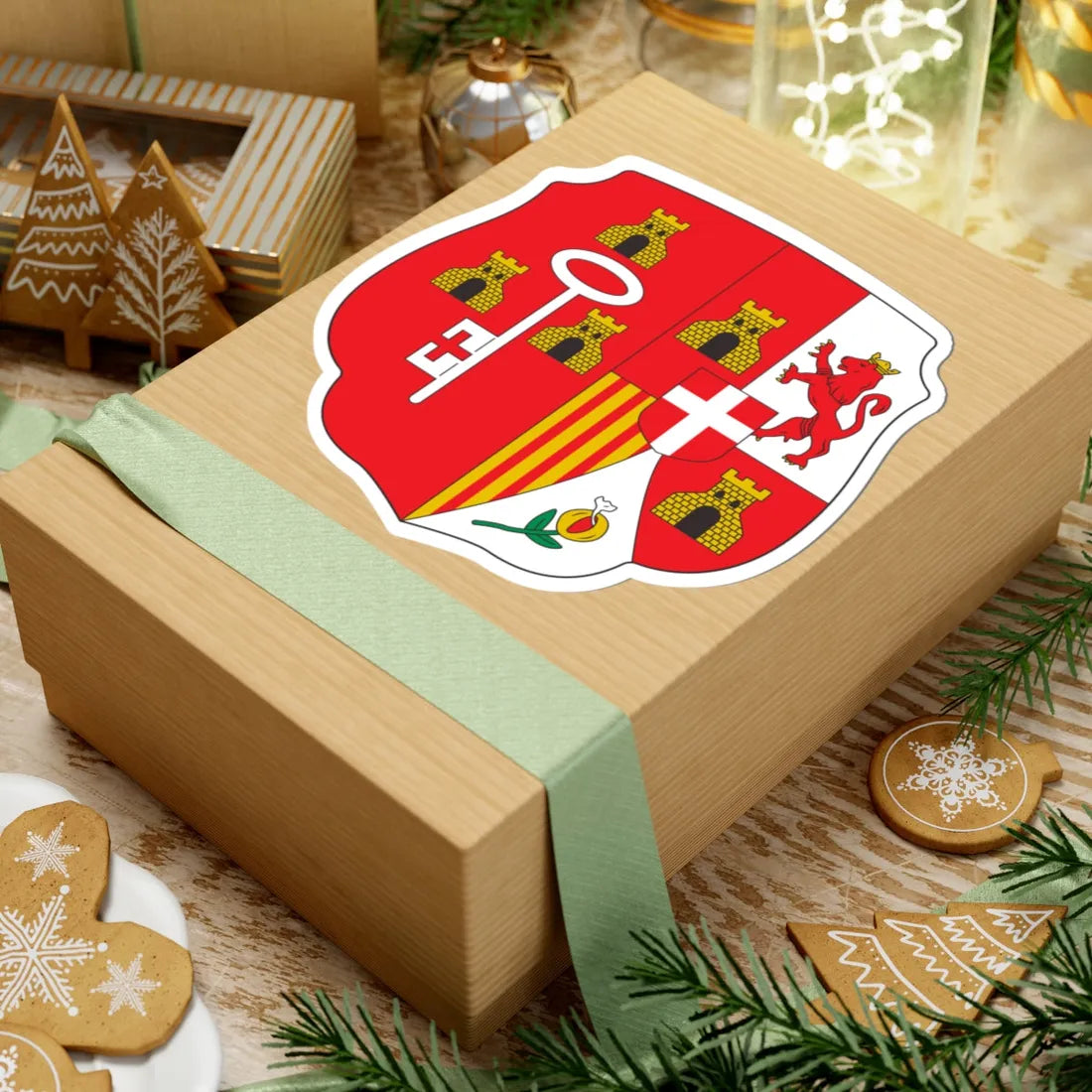 Coat of arms of the Captaincy General of Cuba (Cuba) (Coat of Arms) STICKER Vinyl Kiss-Cut Decal - The Sticker Space