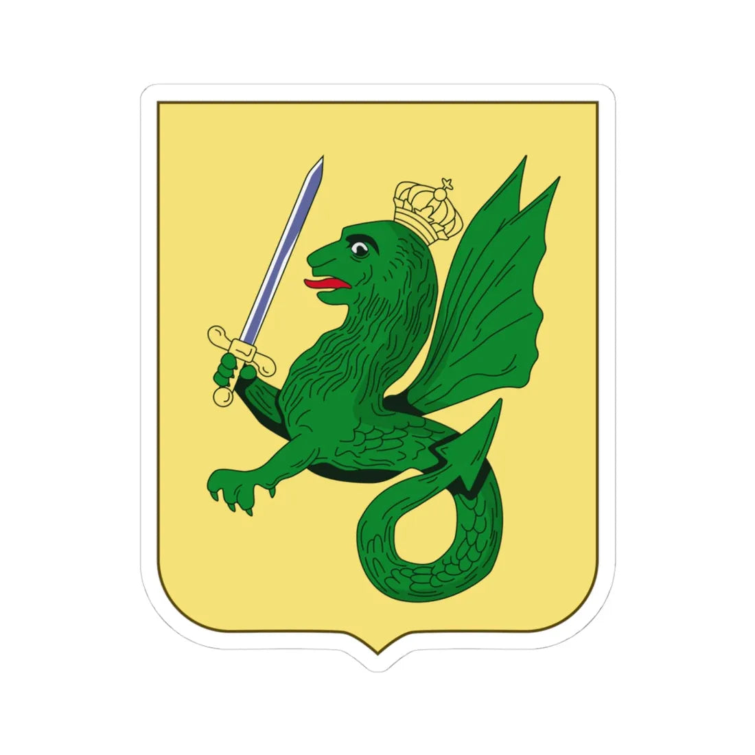 Coat of arms of the Captaincy General of the Philippines (Costa Rica) (Coat of Arms) STICKER Vinyl Kiss-Cut Decal - The Sticker Space