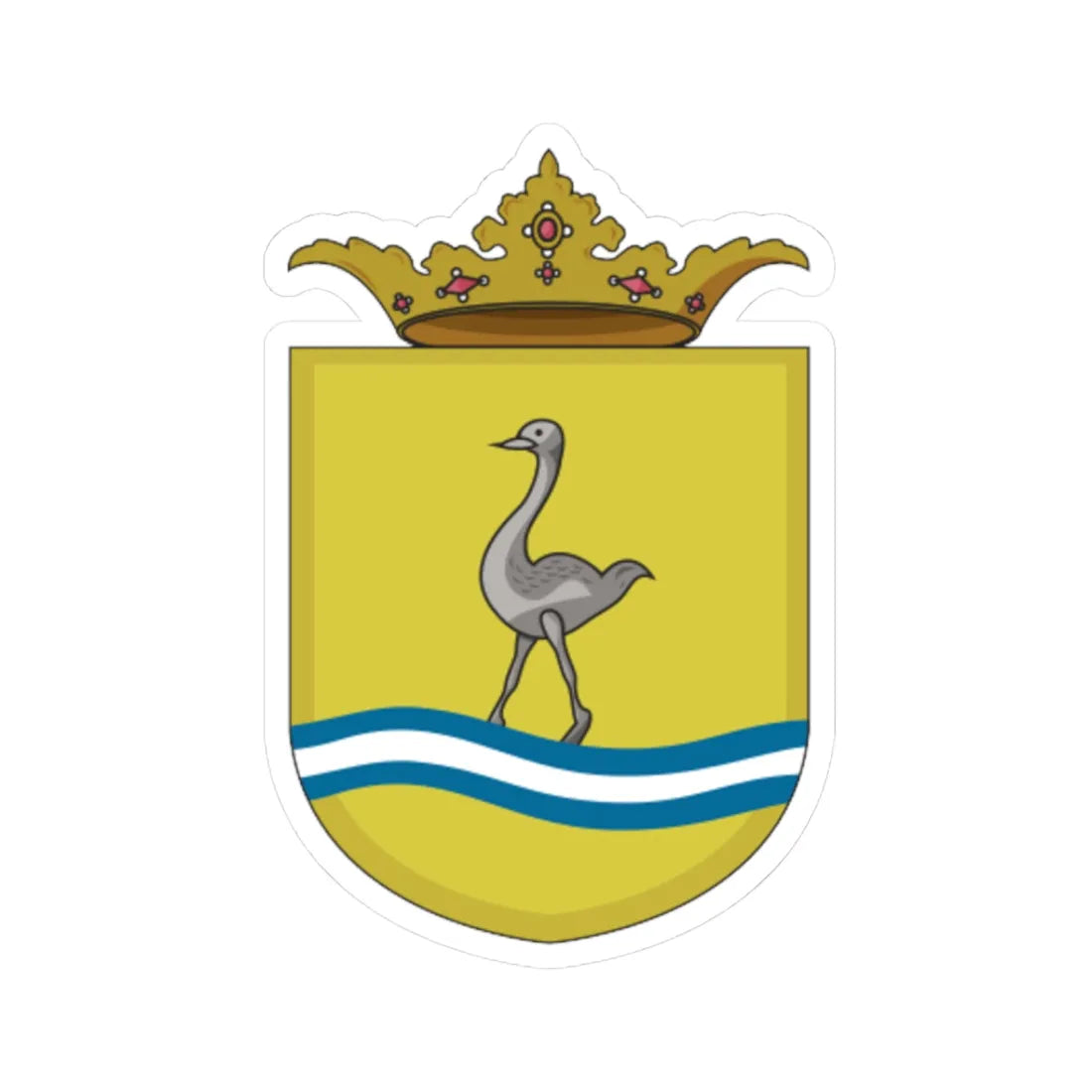 Coat of arms of the Captaincy of Rio Grande (Brazil) (Coat of Arms) STICKER Vinyl Kiss-Cut Decal - The Sticker Space