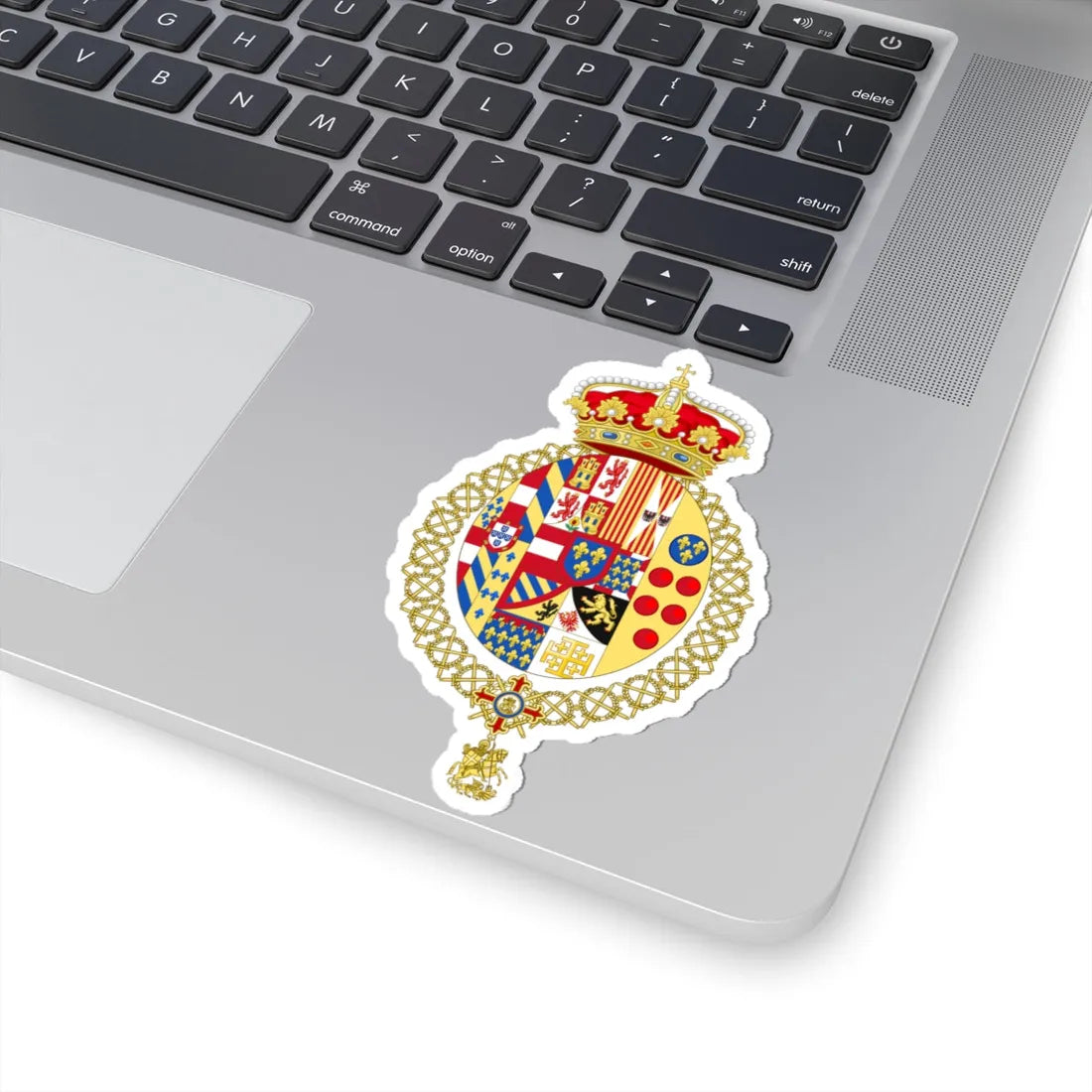 Coat of Arms of the Crown Prince of the Two Sicilies (Italy) (Coat of Arms) STICKER Vinyl Kiss-Cut Decal - The Sticker Space
