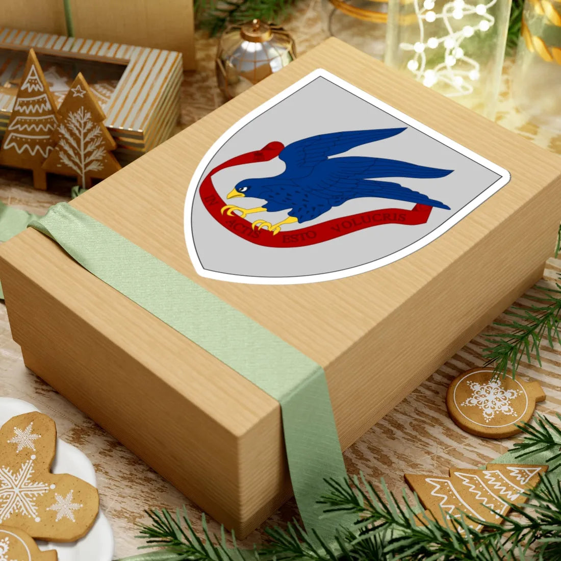 Coat of arms of the Danish Guard Hussar Regiment former (Denmark) (Coat of Arms) STICKER Vinyl Kiss-Cut Decal - The Sticker Space