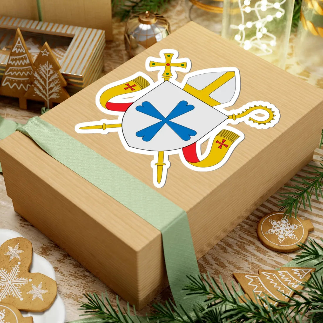 Coat of arms of the Diocese of Helsinki (Finland) (Coat of Arms) STICKER Vinyl Kiss-Cut Decal - The Sticker Space