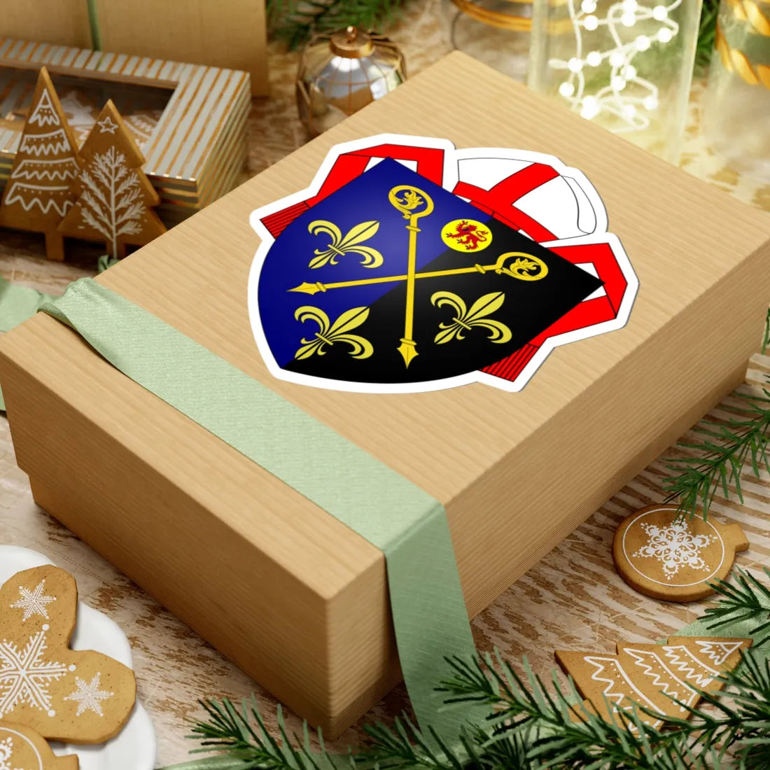 Coat of arms of the Diocese of Monmouth (United Kingdom) (Coat of Arms) STICKER Vinyl Kiss-Cut Decal - The Sticker Space