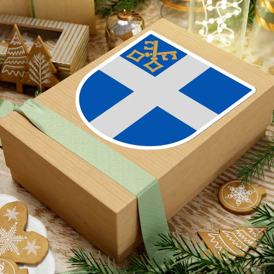 Coat of arms of the Diocese of Oulu (Finland) (Coat of Arms) STICKER Vinyl Kiss-Cut Decal - The Sticker Space