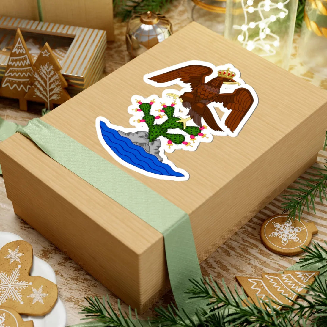 Coat of Arms of the First Mexican Empire (Mexico) (Coat of Arms) STICKER Vinyl Kiss-Cut Decal - The Sticker Space