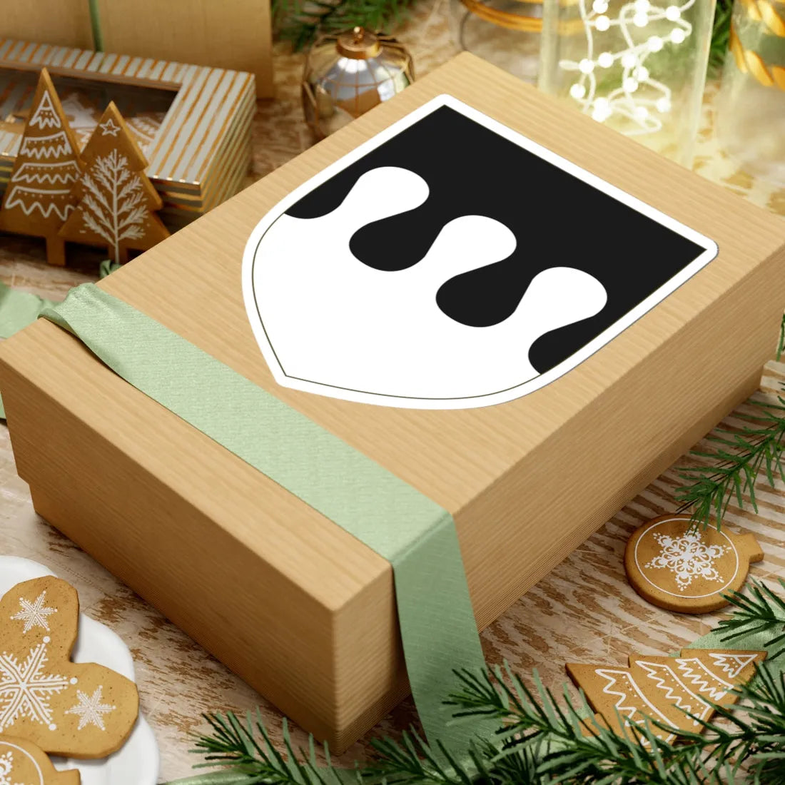 Coat of arms of the Fregoso Family (Italy) (Coat of Arms) STICKER Vinyl Kiss-Cut Decal - The Sticker Space