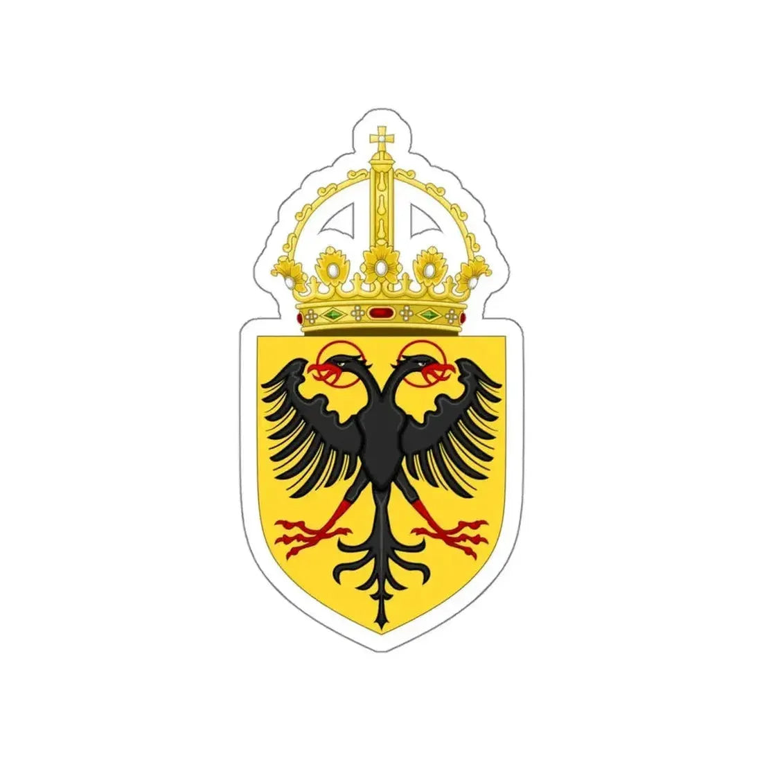 Coat of Arms of the Holy Roman Emperor (1433-1450) STICKER Vinyl Die-Cut Decal - The Sticker Space