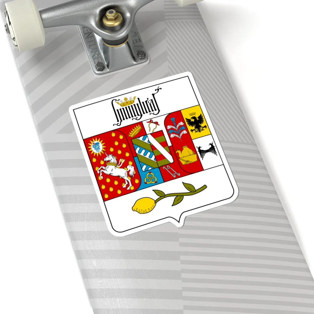 Coat of arms of the House of Borromeo (Italy) (Coat of Arms) STICKER Vinyl Kiss-Cut Decal - The Sticker Space