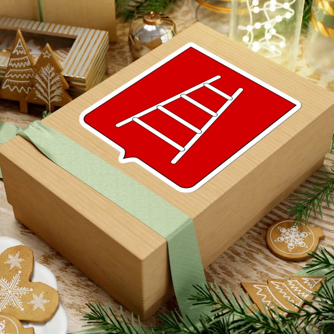 Coat of arms of the House of della Scala (Italy) (Coat of Arms) STICKER Vinyl Kiss-Cut Decal - The Sticker Space