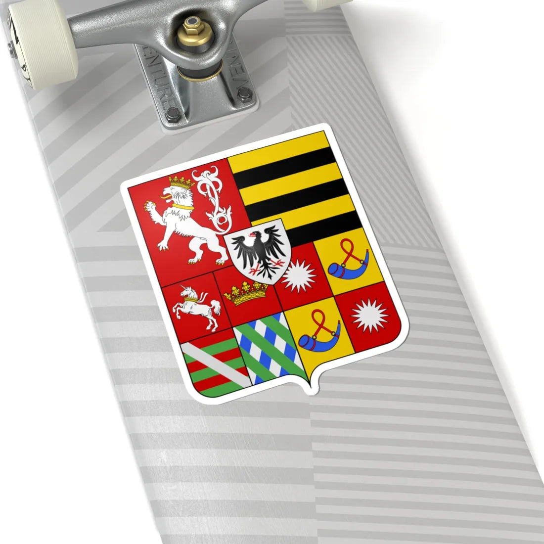 Coat of arms of the House of Gonzaga-Guastalla (Italy) (Coat of Arms) STICKER Vinyl Kiss-Cut Decal - The Sticker Space
