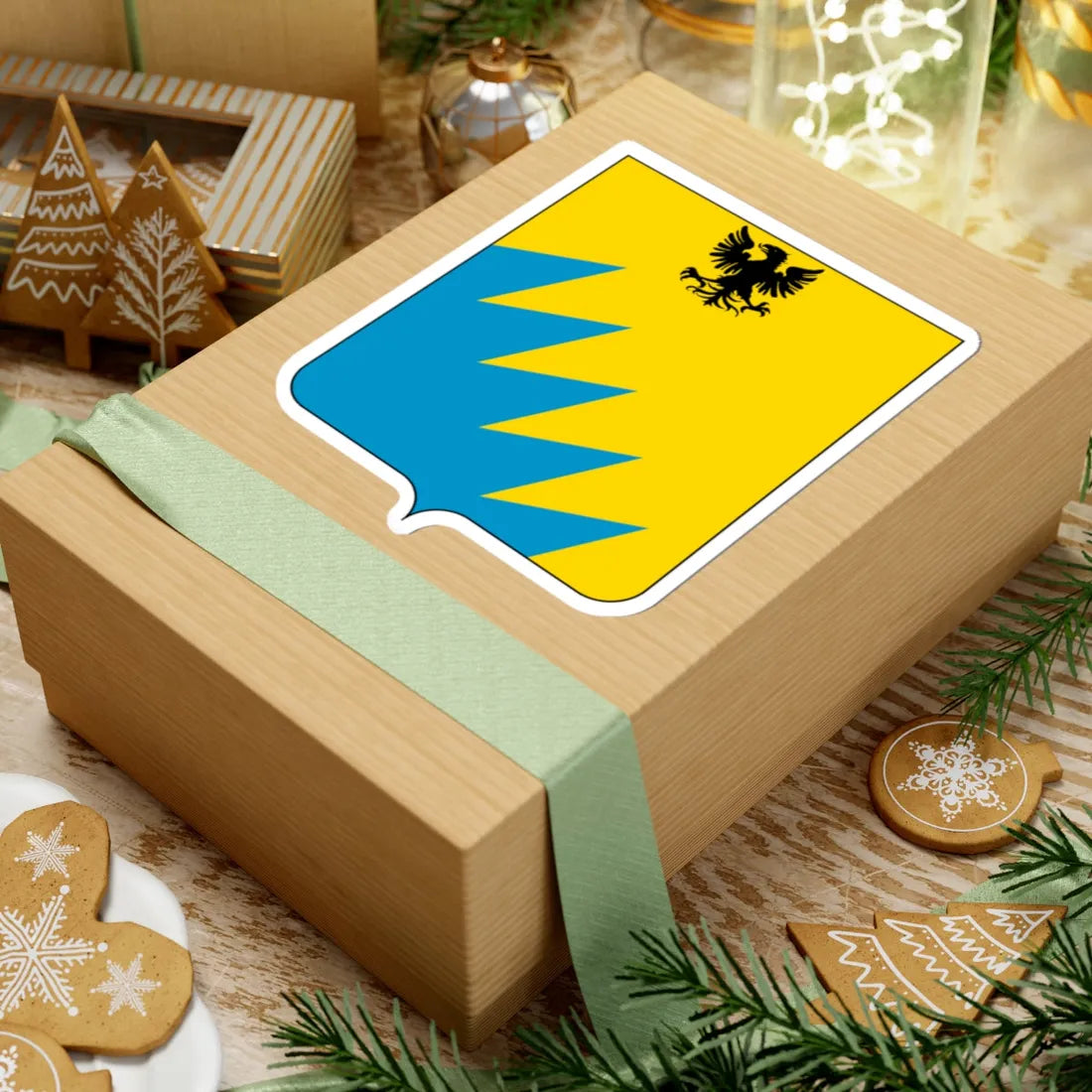 Coat of arms of the House of Petrucci (Italy) (Coat of Arms) STICKER Vinyl Kiss-Cut Decal - The Sticker Space