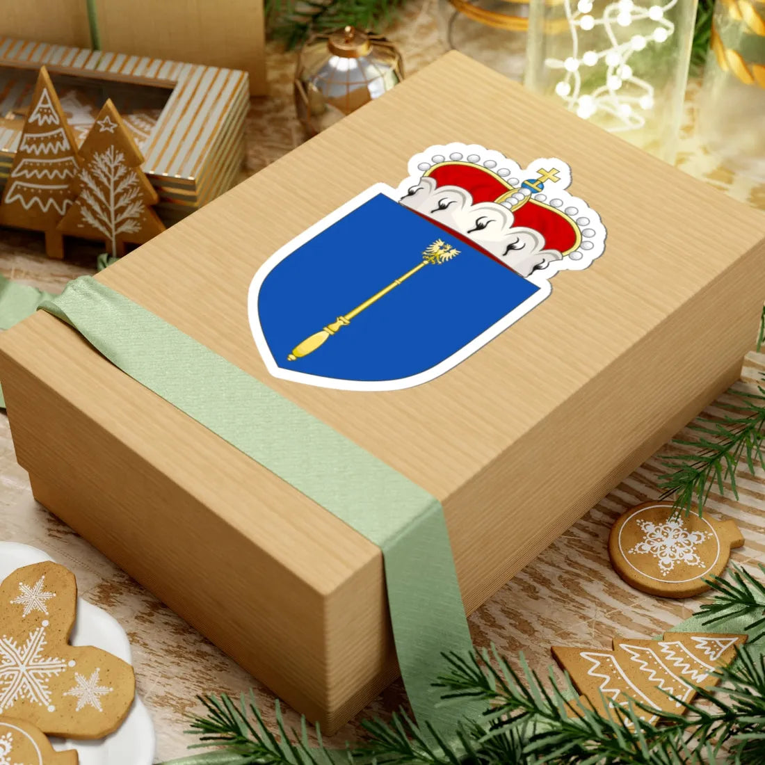 Coat of Arms of the HRE Arch-Chamberlain Ancient (Germany) (Coat of Arms) STICKER Vinyl Kiss-Cut Decal - The Sticker Space