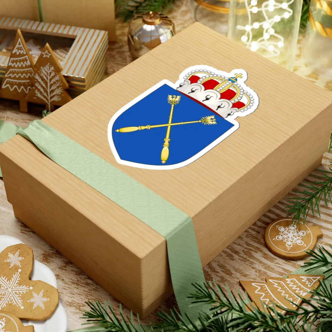 Coat of Arms of the HRE Arch-Chamberlain Modern (Germany) (Coat of Arms) STICKER Vinyl Kiss-Cut Decal - The Sticker Space