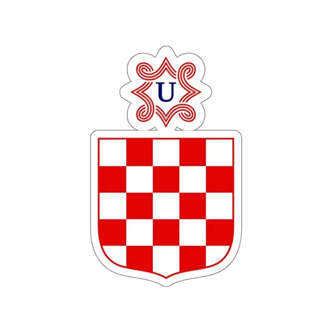 Coat of arms of the Independent State of Croatia STICKER Vinyl Die-Cut Decal - The Sticker Space