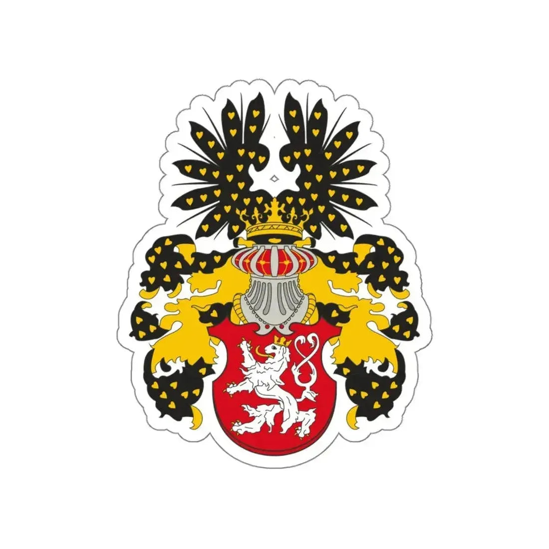 Coat of arms of the Kingdom of Bohemia STICKER Vinyl Die-Cut Decal - The Sticker Space