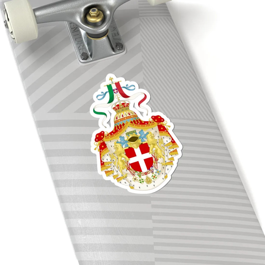 Coat of arms of the Kingdom of Italy 1890 (Italy) (Coat of Arms) STICKER Vinyl Kiss-Cut Decal - The Sticker Space