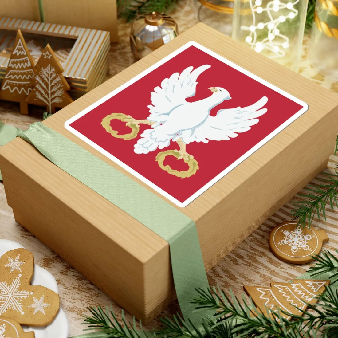 Coat of arms of the Kraków Uprising (Poland) (Coat of Arms) STICKER Vinyl Kiss-Cut Decal - The Sticker Space