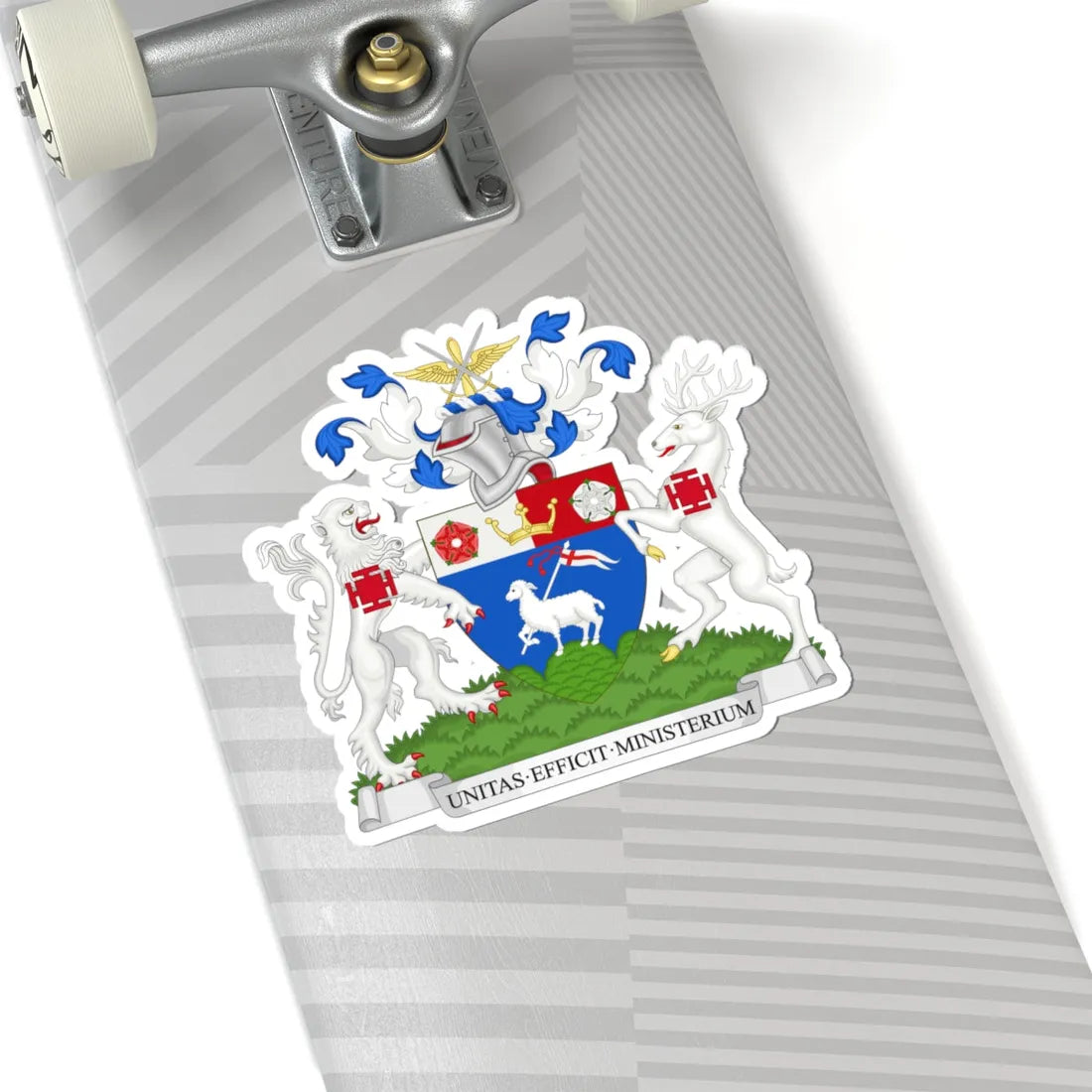 Coat of arms of the London Borough of Barnet (England) (Coat of Arms) STICKER Vinyl Kiss-Cut Decal - The Sticker Space