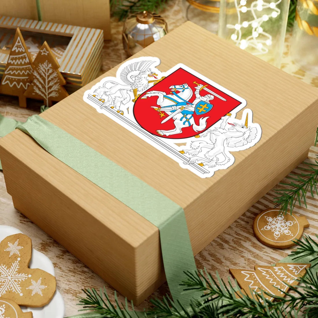 Coat of arms of the President of Lithuania 2 (Lithuania) (Coat of Arms) STICKER Vinyl Kiss-Cut Decal - The Sticker Space