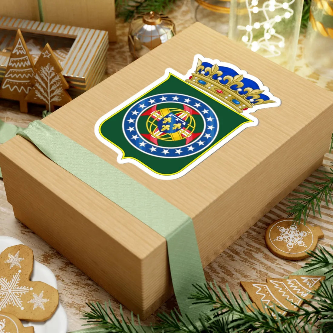 Coat of Arms of the Prince of Orléans and Braganza (Brazil) (Coat of Arms) STICKER Vinyl Kiss-Cut Decal - The Sticker Space